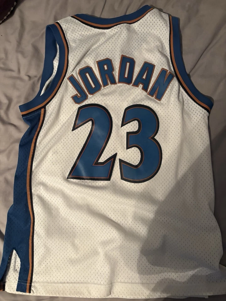 Camiseta autêntica Michael Jordan vintage Nike Washington Wizards tamanho M 40🔵⚪️  - Imagem 1 de 4