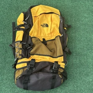 Zaino The North Face Nylon Giallo Nero Escursionismo Outdoor LEGGI - Foto 1 di 13