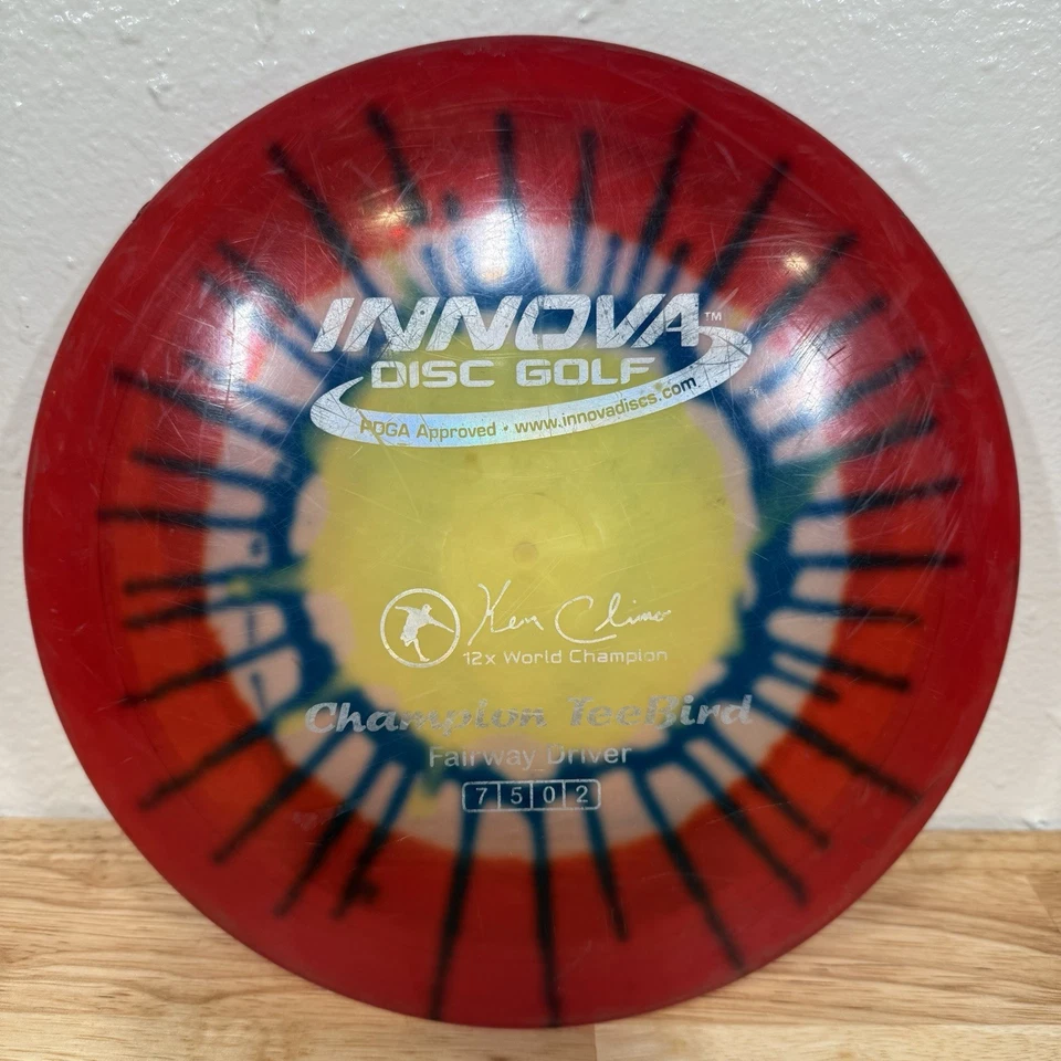 Innova Champion TEEBIRD 172g Tye Dye Ken Climo 12x World Champion Fairway Driver - Image 1 of 4