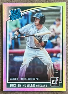 2018 Donruss Career Stat Line Rookie #50 Dustin Fowler /450 Atletica Numerata - Foto 1 di 2