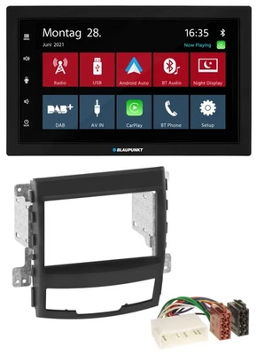 Blaupunkt MP3 Bluetooth DAB 2DIN USB Autoradio für SSangYong Korando 10-13 - Bild 1 von 4