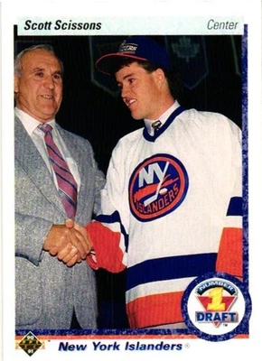 1990-91 Upper Deck - First Round Draft Pick Scott Scissons #357 (RC) - Image 1 of 2
