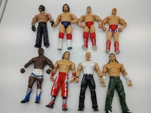 Lote de 8 figuras Jakks WWE Ruthless Aggression Adrenaline G Jericho Hardy Mysterio - Imagen 1 de 10