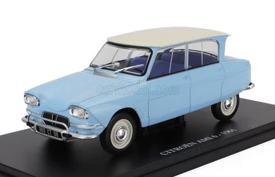 MODELLINO AUTO STATICO CENTAURIA CITROEN AMI 6 1961 CON VETRINA BLU SCALA 1/24 - Immagine 1 di 4