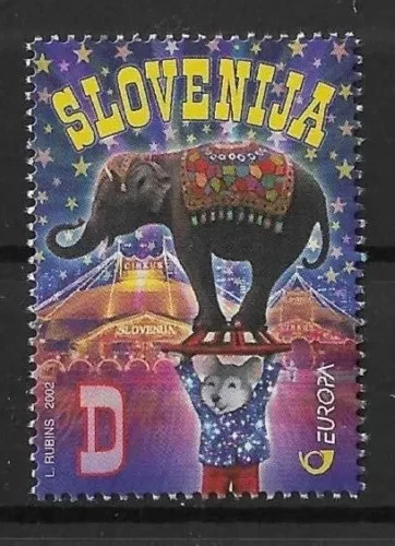 S56582 SLOVENIA MNH 2002 EUROPE CIRCUS 1V - Image 1 of 1