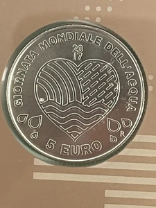 San Marino 2017 COMMEMORATIVO GIORNATA DELL' ACQUA 5€ Argento - Gr. 18 FDC - Picture 1 of 2