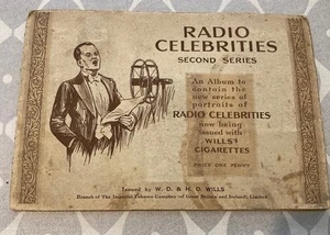 Wills Cigarette Card Album And Set Of 50 Cards Radio Celebrities 2nd Series - Picture 1 of 3