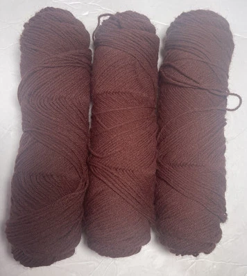 HILO ACRÍLICO SPORT WT SIN MARCA. Lote de 3.  MARRÓN. Combino barco. Foto 1 de 2