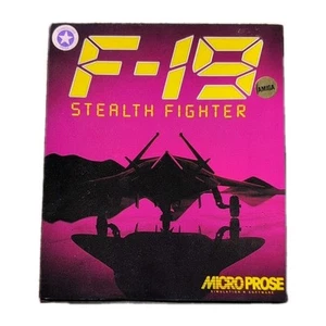 Vintage F-19 Stealth Fighter Commodore Amiga Box & Manuals Only No Disk/Game - Picture 1 of 6