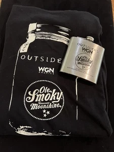 WGN Collectible Ole Smoky Flask /T Shirt set - Picture 1 of 10