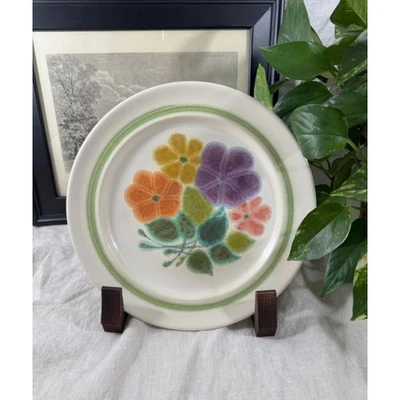 Plato de cena floral franciscano retro vintage Foto 1 de 3