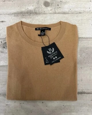 Maglione Pullover  100% Puro Cashmere Mc Duff Essentials M Kashmir Donna Beige - Imagen 1 de 4