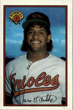 1989 Bowman Baltimore Orioles Baseball Card #3 Jose Bautista Rookie