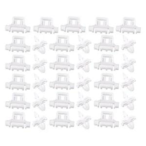 35x White Door Quarter Panel Moulding Trim Clips fit for Benz fr W190 W201 W124 - Picture 1 of 4
