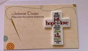 Needleminder Needle Minder faith hope love Minders cross stitch - Picture 1 of 2