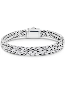 DEVATA Bali Sterling Silver Dragon Bone Chain Bracelet DBK5259 - Picture 1 of 5