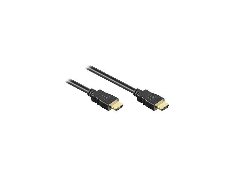 HDMI-Kabel Ethernet A -> A St/St 2.00m 4K sw gold - Bild 1 von 1