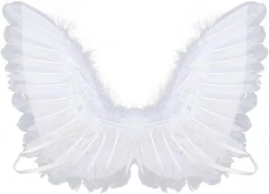 Angel Wings Costume Accessory Adult Halloween Fancy Dress - Picture 1 of 11