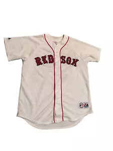 Maglietta casa bianca Boston Red Sox Jacoby Ellsbury vintage anni 2000 grande - Foto 1 di 9
