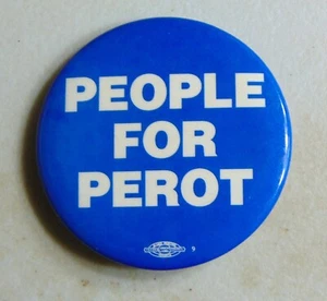 Ross Perot 1992 campagna spilla bottone politico - Foto 1 di 1