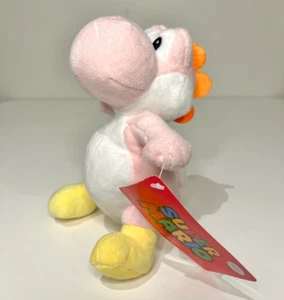 Licensed Nintendo Super Mario Bros -Pink Yoshi Plush Soft Toy 23cm - Brand New - Picture 1 of 3