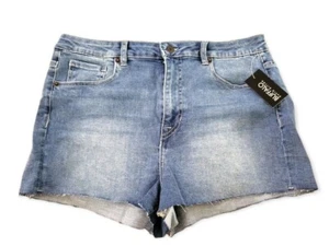 Pantalones Cortos Jean Micro 30 BUFFALO DAVID BITTON Pantalones Cortos Denim de Tiro Alto Azul JOAN - Imagen 1 de 10