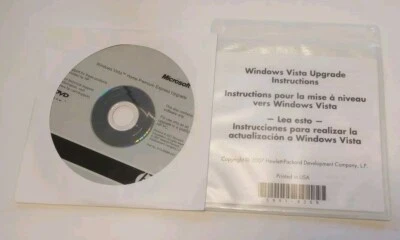 Microsoft Windows Vista Home Premium Express Upgrade CD Disc w/ Instructions New - Image 1 of 4