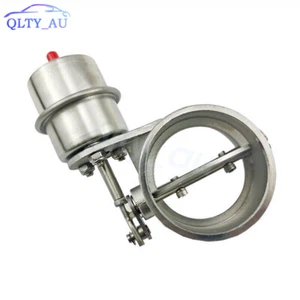2"/51mm Exhaust Control Valve Vacuum Actuator Open Style Downpipe Steel - Picture 1 of 14