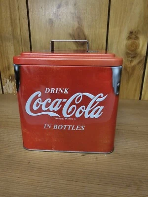 VINTAGE  Collectible Coca-Cola Cooler Replica Tin; 2008 - Image 1 of 4