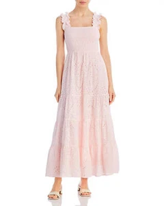 Lucy Paris Smocked Cotton Eyelet Dress 3A 2554 - Picture 1 of 4