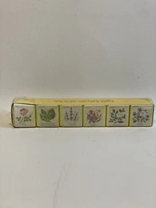 Vintage Sealed Laray Qty. 6 English Bath Cubes Traditional Flower Fragrances NEW - Picture 1 of 7