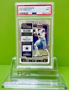 Dak Prescott PSA 9 !  2023 Panini Contenders - Season Ticket - Picture 1 of 2