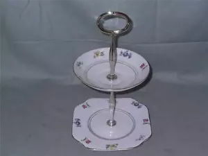 Vintage Colclough Bone China 2-stufiger Keksteller kleiner Kuchen Patt.4610 - Bild 1 von 1