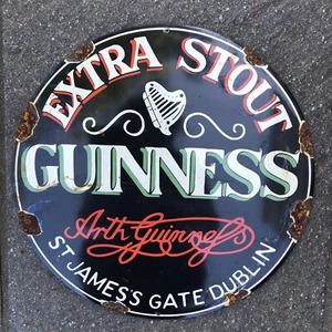 Guinness Extra Stout Enamel Sign - Picture 1 of 6