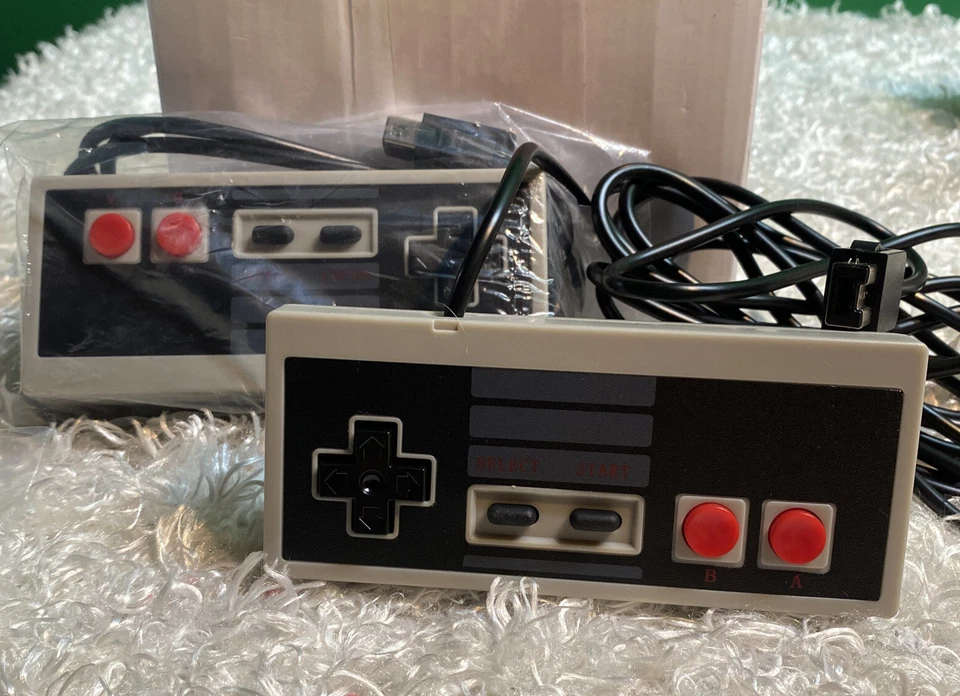 2 NEW Controllers For NES-004 Original Nintendo Console Wired Replacement - Image 1 of 1