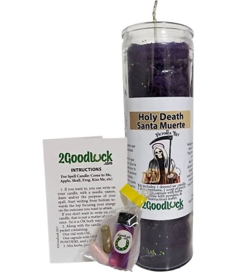 Holy Death Dressed Candle Kit - Santa Muerte - Image 1 of 4