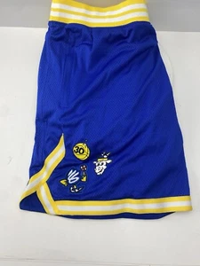 Under Armour Stephen Curry Mesh Shorts Blue Yellow 2XL Basketball Golden State - Picture 1 of 9