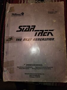 Star Trek The Next Generation Williams Pinball Manual *missing back cover*