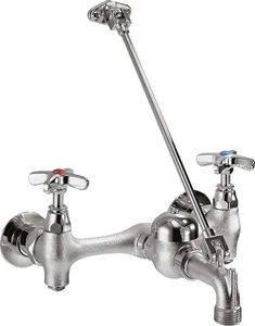 Delta 28T9 Double Handle Wallmount Faucet - Chrome - Picture 1 of 2