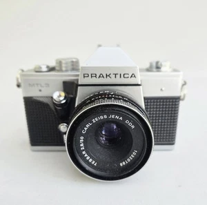 PRAKTICA MTL 3 35mm Film SLR Camera with Carl Ziess Jena Tessar 2.8/50mm Lens - Picture 1 of 10