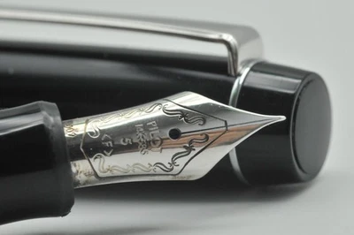 Pluma Estilográfica Pilot Heritage 91 De Colección 14K F Plumín Negra con Conv. agrietado en muy buen estado W11040 Foto 1 de 4