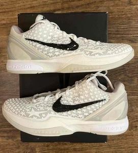 Taglia 10 - Nike Zoom Kobe 6 Protro All-Star - Vela Bianco Nero Usato Raro Cerchio - Foto 1 di 12