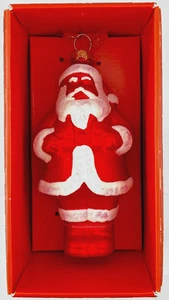 Neu im Karton 2025 John Derian für Zielscheibe Glas Weihnachtsmann Ornament - Bild 1 von 2