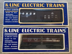 K-Line - 5410 Tank Car & 5123 Boxcar - Monon - Lionel compatible - Picture 1 of 3