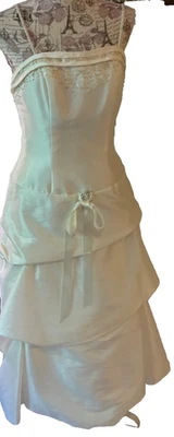 SZ 8 NWT NEW white Quinceañera Wedding, bridal gown or cosplay dress - Image 1 of 4