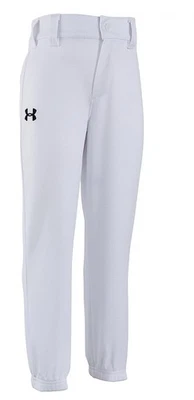 NWT UNDER ARMOUR White Youth 7 White Baseball Pants - Image 1 of 4