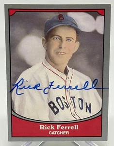 1990 Pacific Trading #23 Autographed Rick Ferrell Card. HOF - Picture 1 of 2