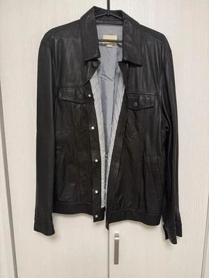 BAND OF OUTSIDERS Black Leather Jacket M - Image 1 of 4