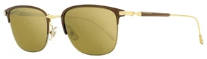 Longines Rectangular Sunglasses LG0022 36G Bronze/Brown 53mm - Picture 1 of 2