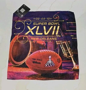 NWT Super Bowl 47 / XLVII Collector Towel New Orleans 2-3-13 Ravens 49ers RARE! - Picture 1 of 7
